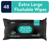 DUDE Wipes Flushable Wipes, Mint Chill XL Wet Wipes to Use with Toilet Paper, 48 Count
