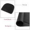 3.5′x 3.5′x 1/2" Beauty Salon Polygon Anti-fatigue Salon Mat (Polygon Outside And Round Inside) Black