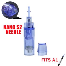 10 pieces Cartridges Replacement Tips Need1es For Dr. Pen A1 Ultima Electric Derma Pen Stamp Auto MicroNeed1e Roller (Needle Types: Nano Silicone 5.0)
