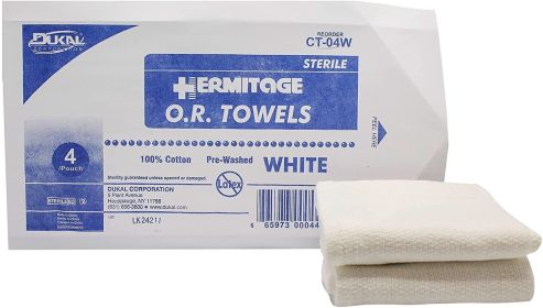 Operating Room Towels O.R. Sterile CSR Wrapped 17" x 26" (Color: Blue)